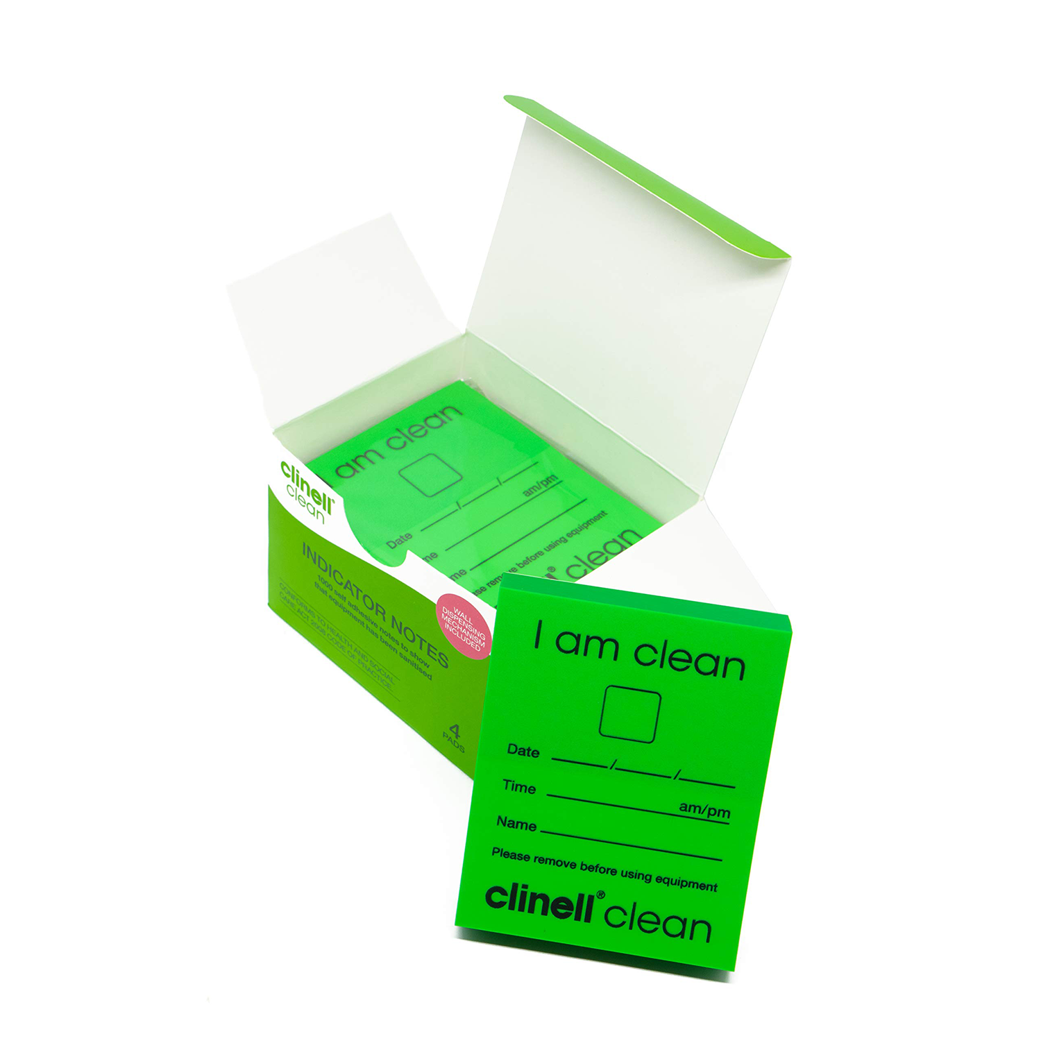Clinell Clean Indicator Notepad | 4 x Pack of 250