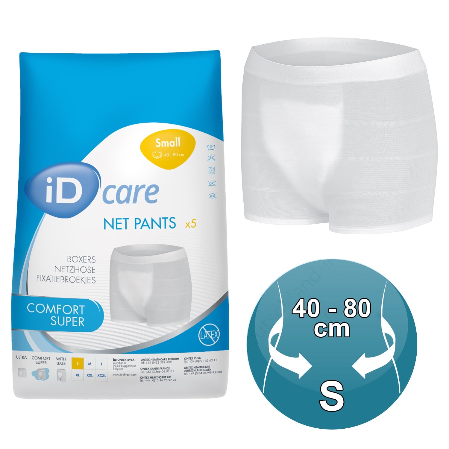 iD Care Net Pants Comfort Super | Small | Pack of 5 (2)