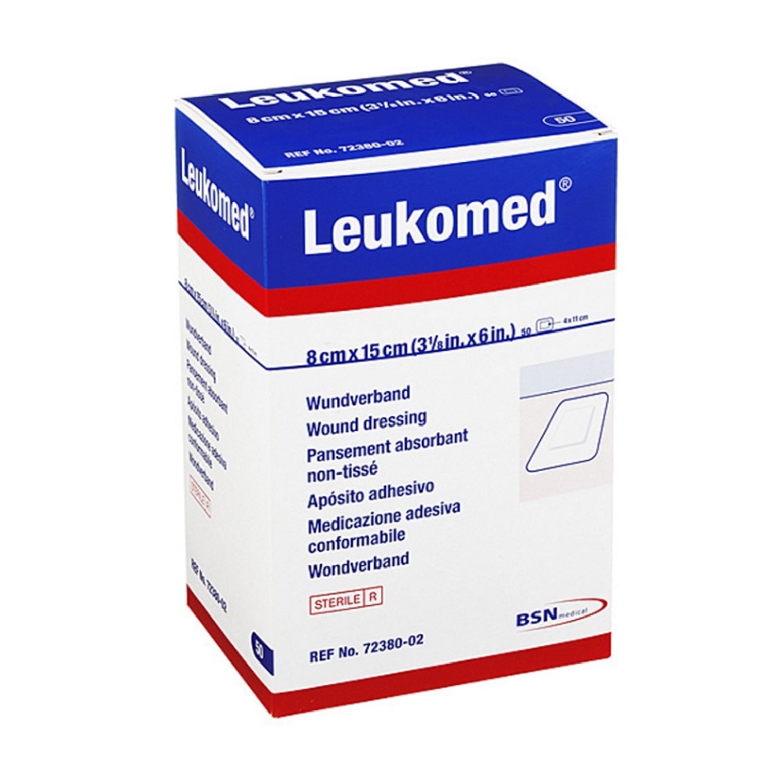Leukomed Dressings | Non Woven Wound Dressing | 8 x 15cm | Pack of 50 (2)