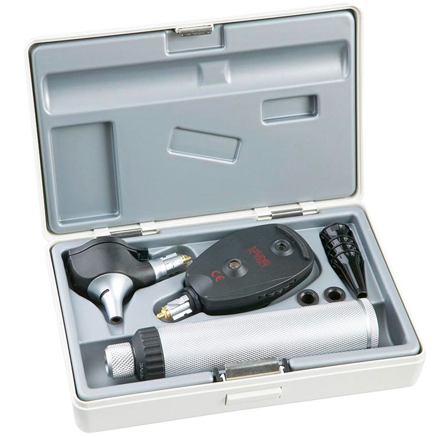 HEINE K180 Fibre Optic Diagnostic Set with BETA 4 USB Rechargeable Handle with USB Cord & Power Supply