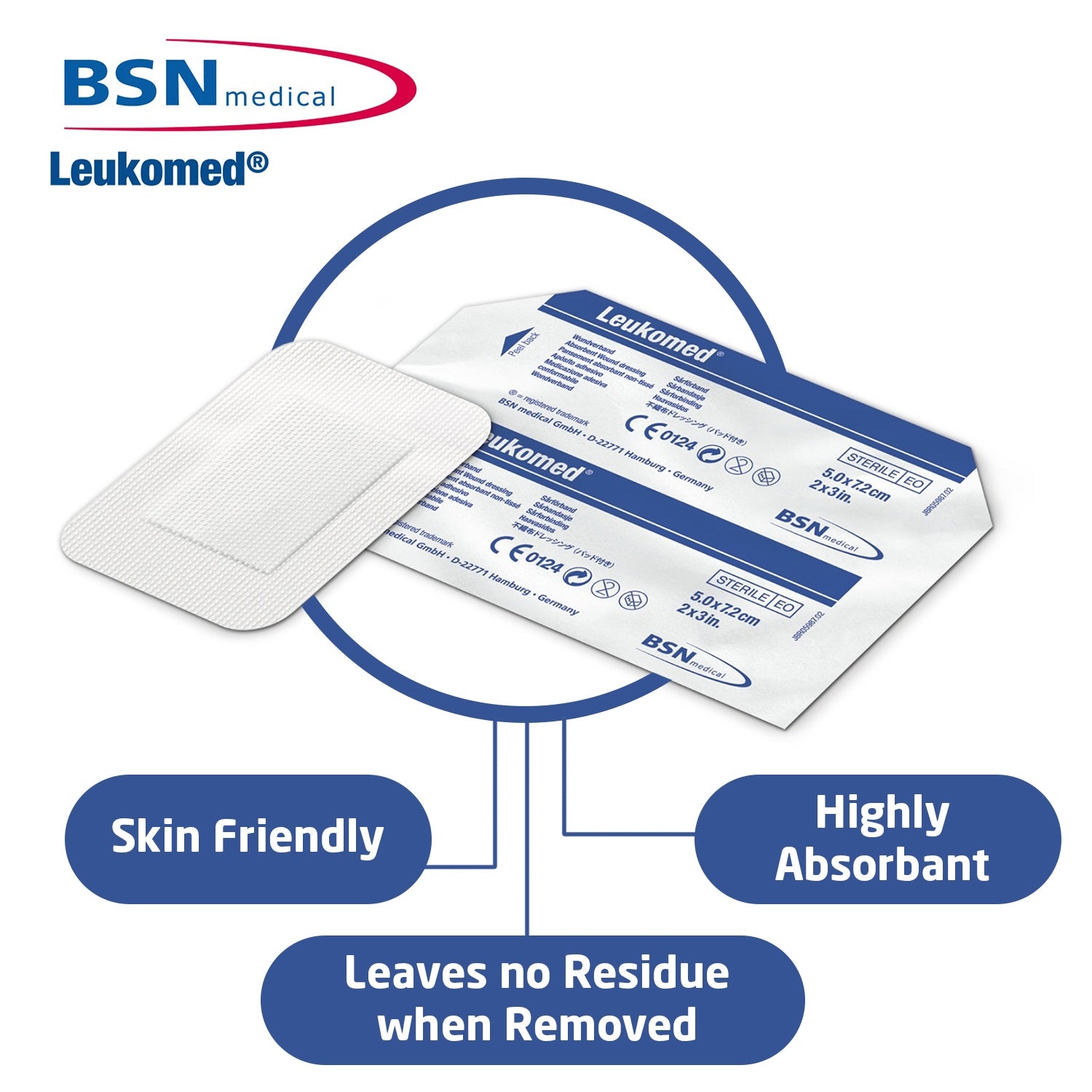 Leukomed Dressings | Non Woven Wound Dressing | 8 x 10cm | Pack of 50 (4)