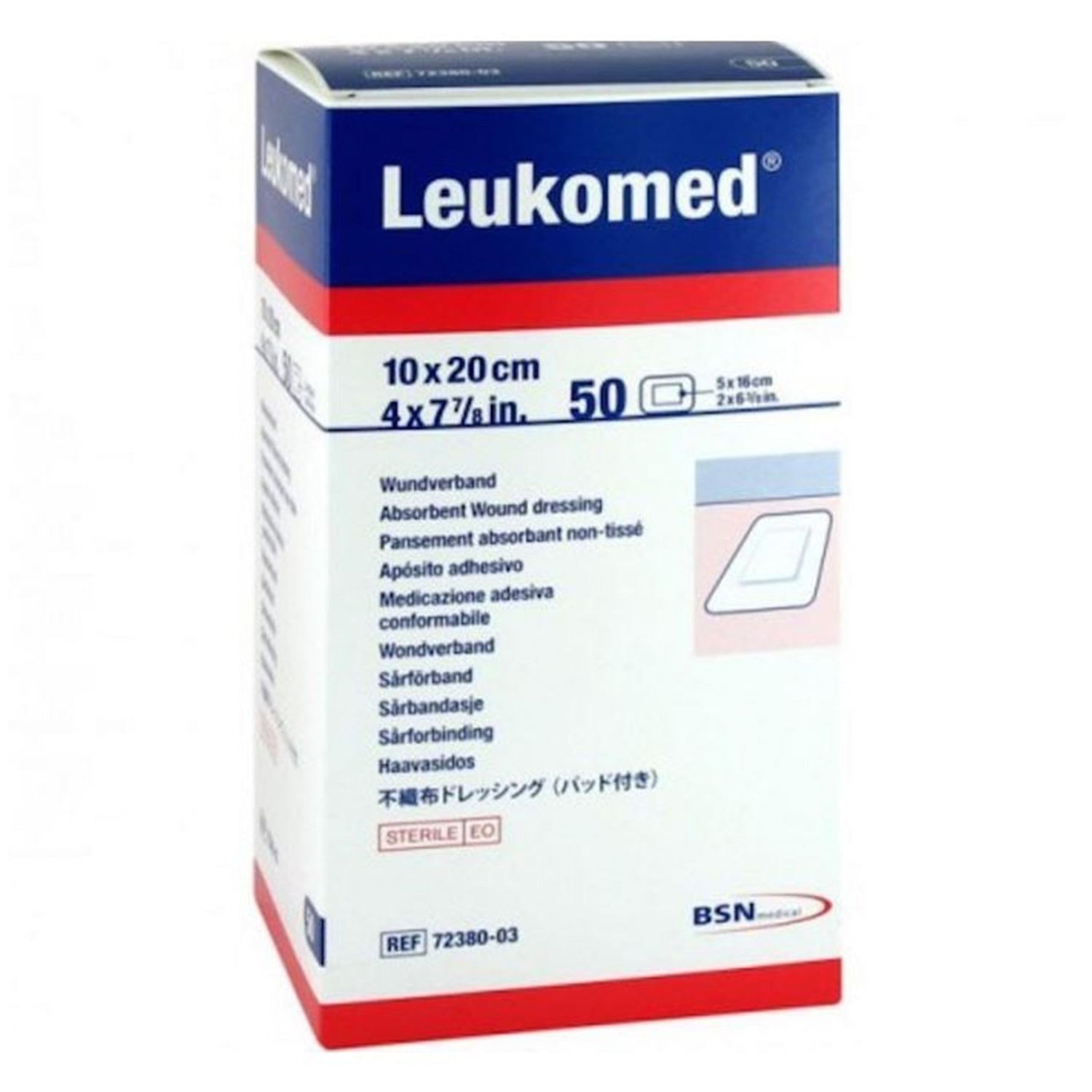 Leukomed Dressings | Non Woven Wound Dressing | 10 x 20cm | Pack of 50 (3)