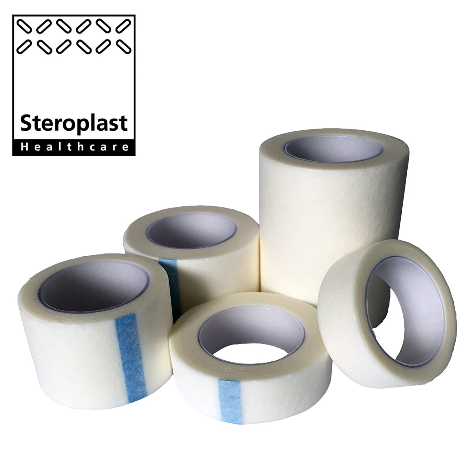 Sterotape Hypoallergenic Surgical Tape | 1.25cm x 10m | Pack of 24 Rolls (1)