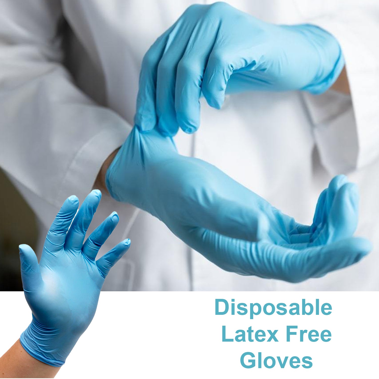 Premier AF Nitrile Examination Gloves | Sterile | Latex Free | XLarge | Pack of 50 Pairs (4)