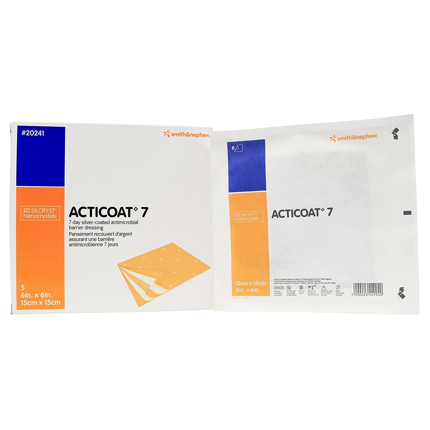 Acticoat 7 Barrier Dressing | 15 x 15cm | Pack of 5 (3)