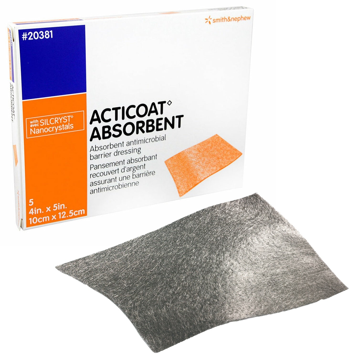 Acticoat Absorbent Dressing | 10 x 12.5cm | Pack of 5 (2)