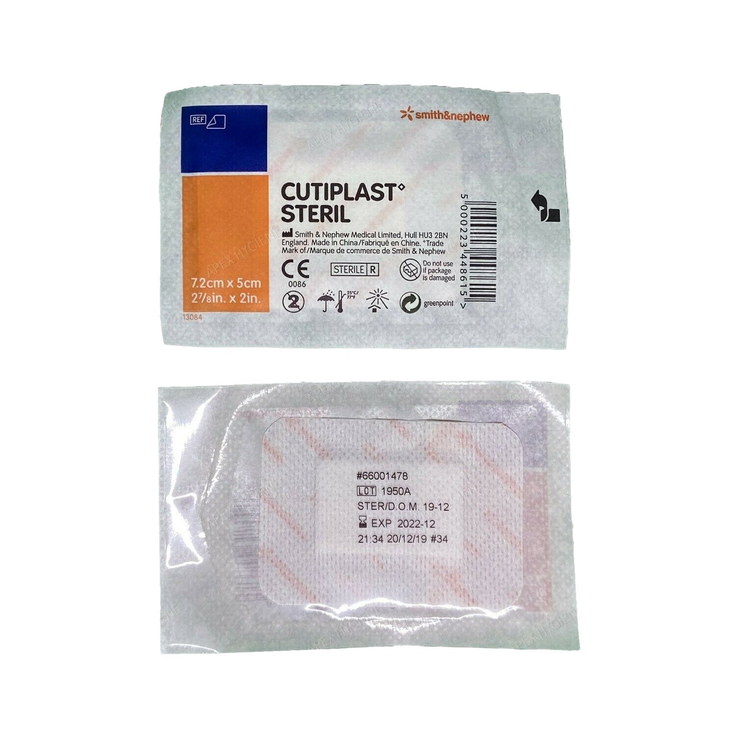 Cutiplast Absorbent Dressing | Sterile | 7.2 x 5cm | Pack of 100 (4)