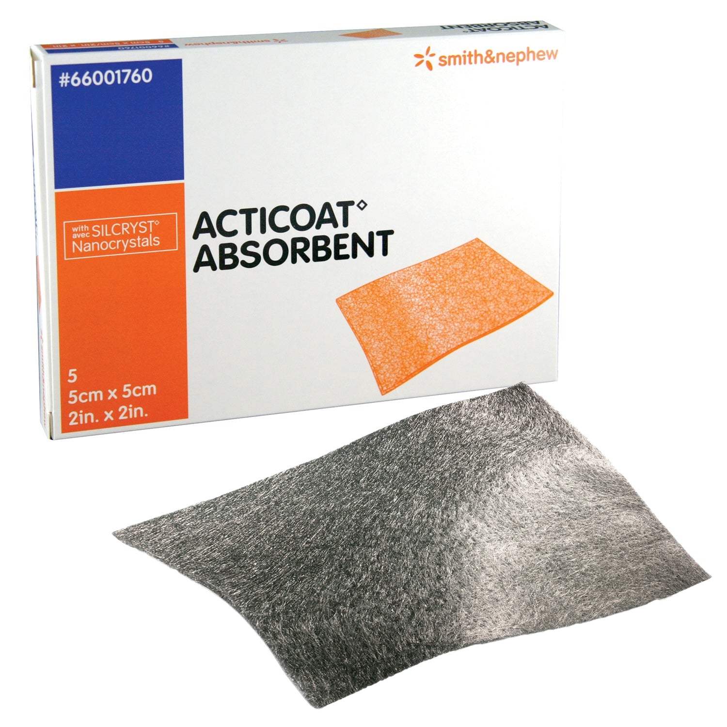 Acticoat Absorbent Dressing | 5 x 5cm | Pack of 5 (2)