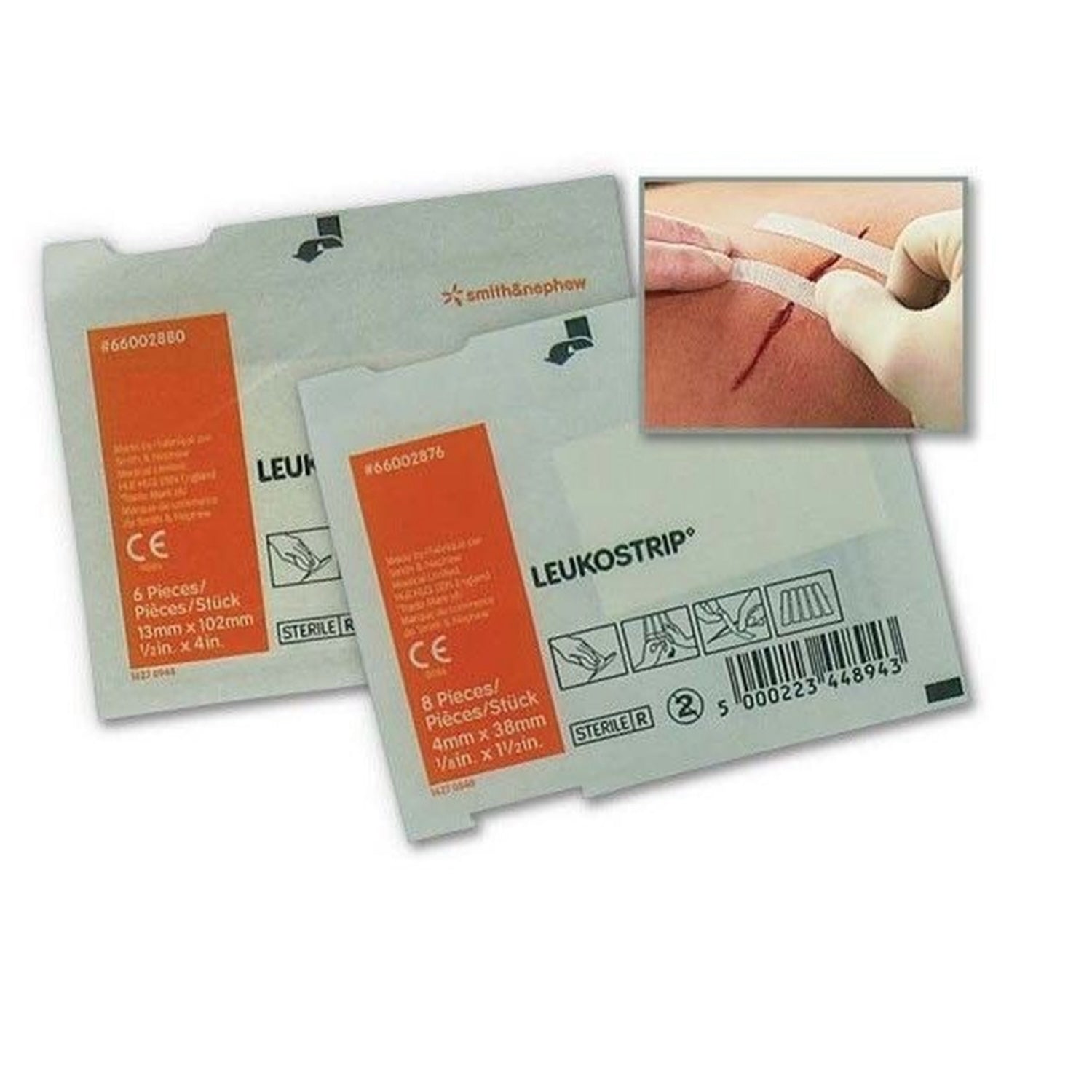 Leukostrip Skin Closure Strips | 4 x 38mm | 8 Strips | Pack of 50 (1)