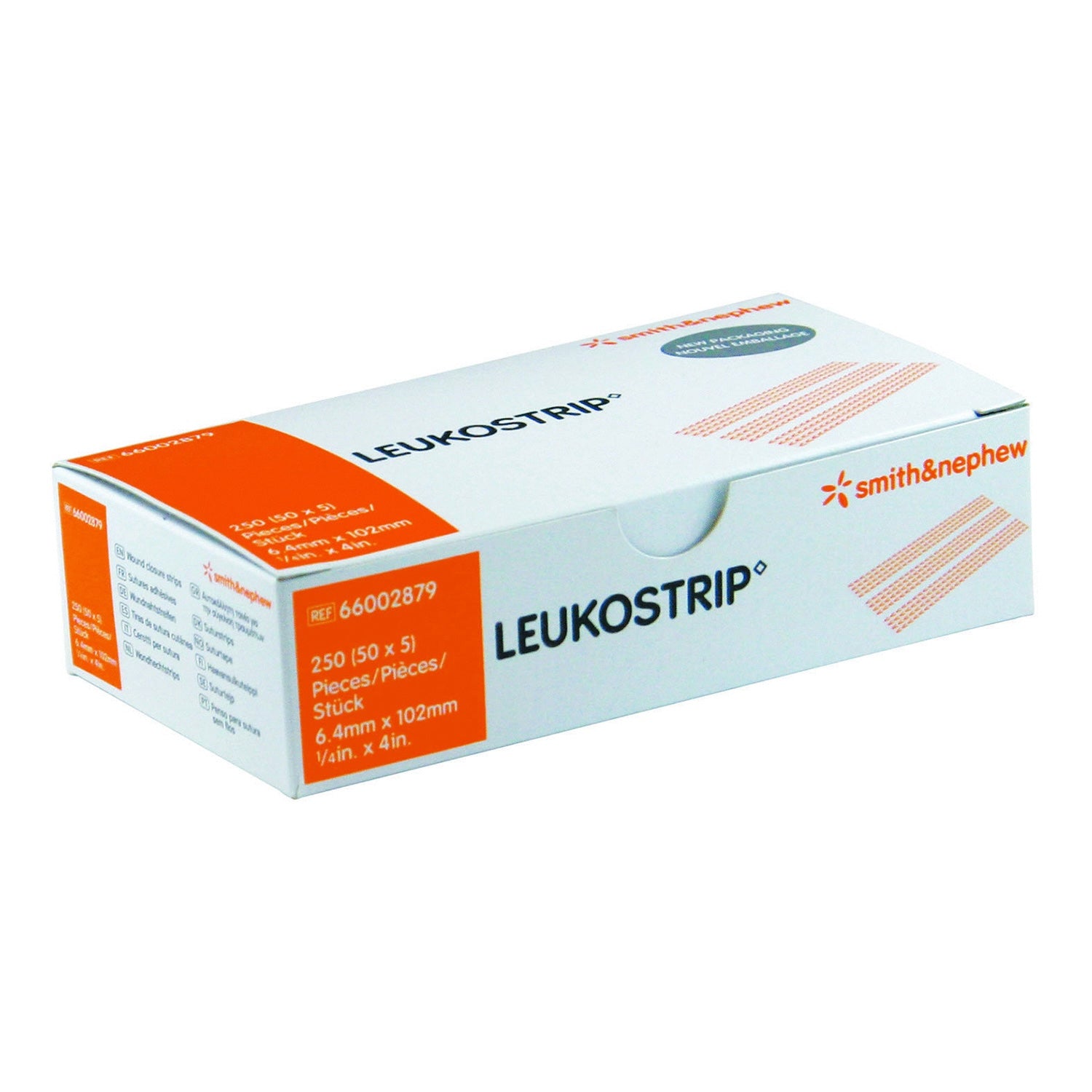 Leukostrip Skin Closure Strips | 6.4 x 102mm | 5 Strips | Pack of 50