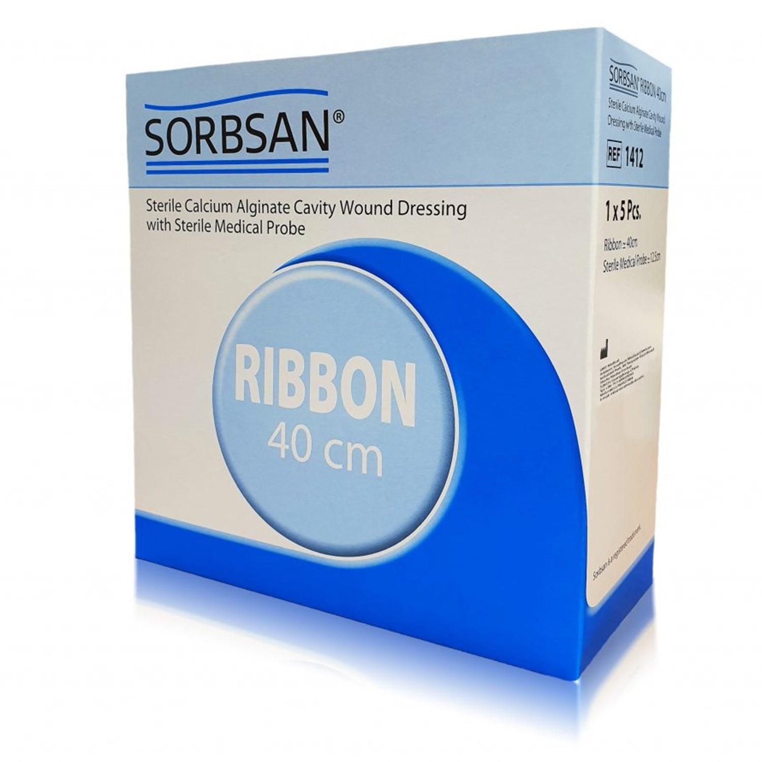 Sorbsan Ribbon with Probe Cavity Dressing | 40cm x 1g | Pack of 5 (1)