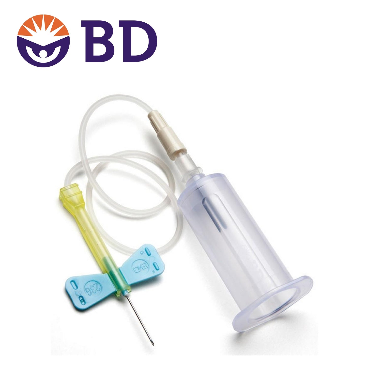 BD Vacutainer Safety Lok Blood Collection System with Pre-attached Holder | 0.75" Needle | 23G x 7" Tubing | Pack of 25