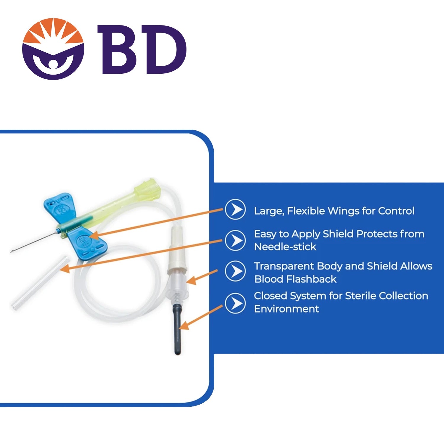 BD Vacutainer Safety Lok Blood Collection System with Pre-attached Holder | 0.75" Needle | 23G x 7" Tubing | Pack of 25 (3)