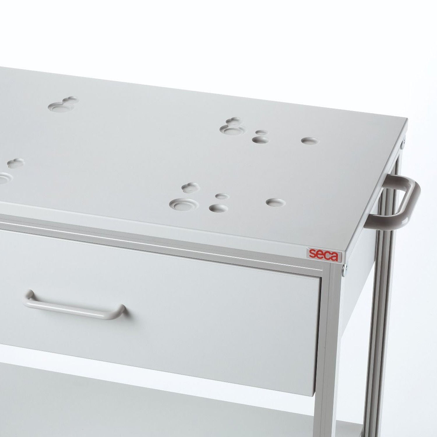 seca 403 Mobile Table with drawer & shelf (2)