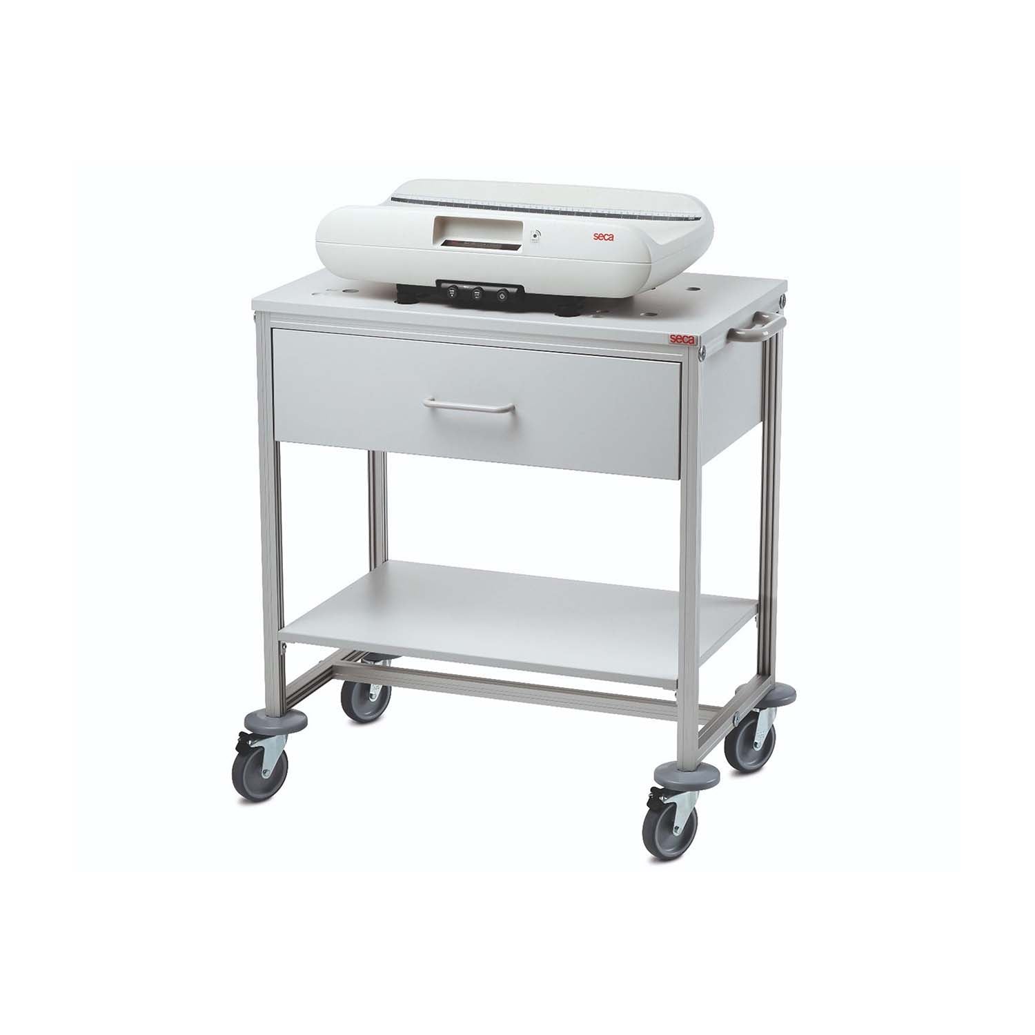 seca 403 Mobile Table with drawer & shelf (1)