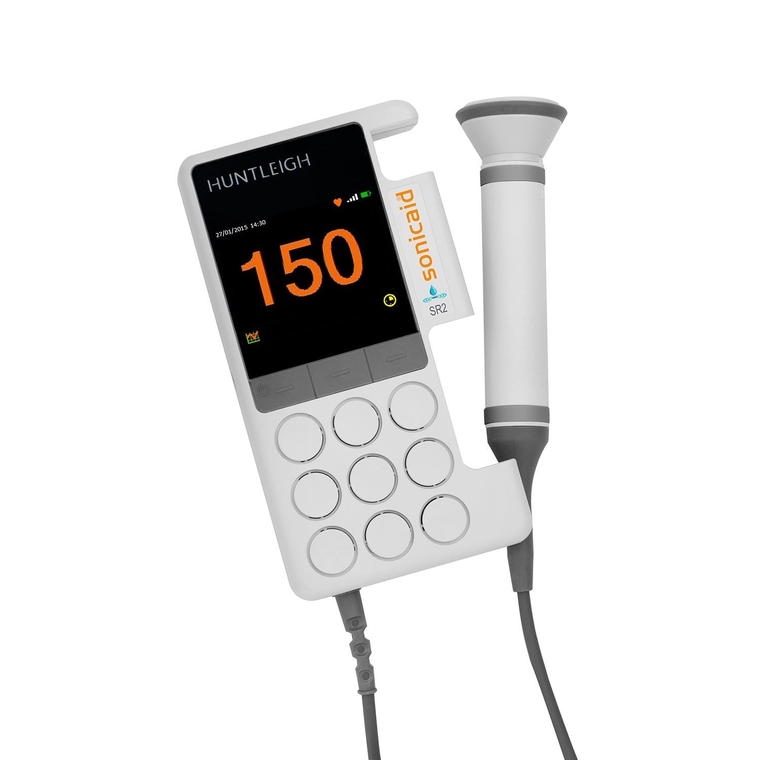 Digital 2MHz Obstetric Doppler with Rechargeable Batteries and Medical Grade Charger