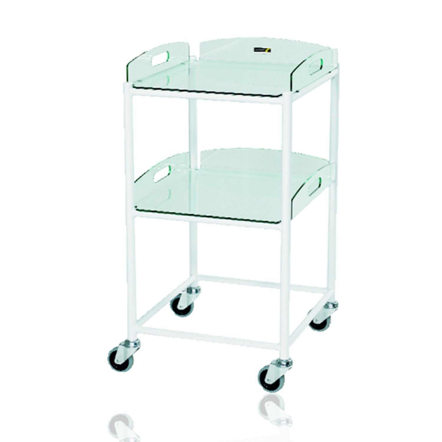 Sunflower Dressing Trolley - 2 Glass Effect Safety Trays