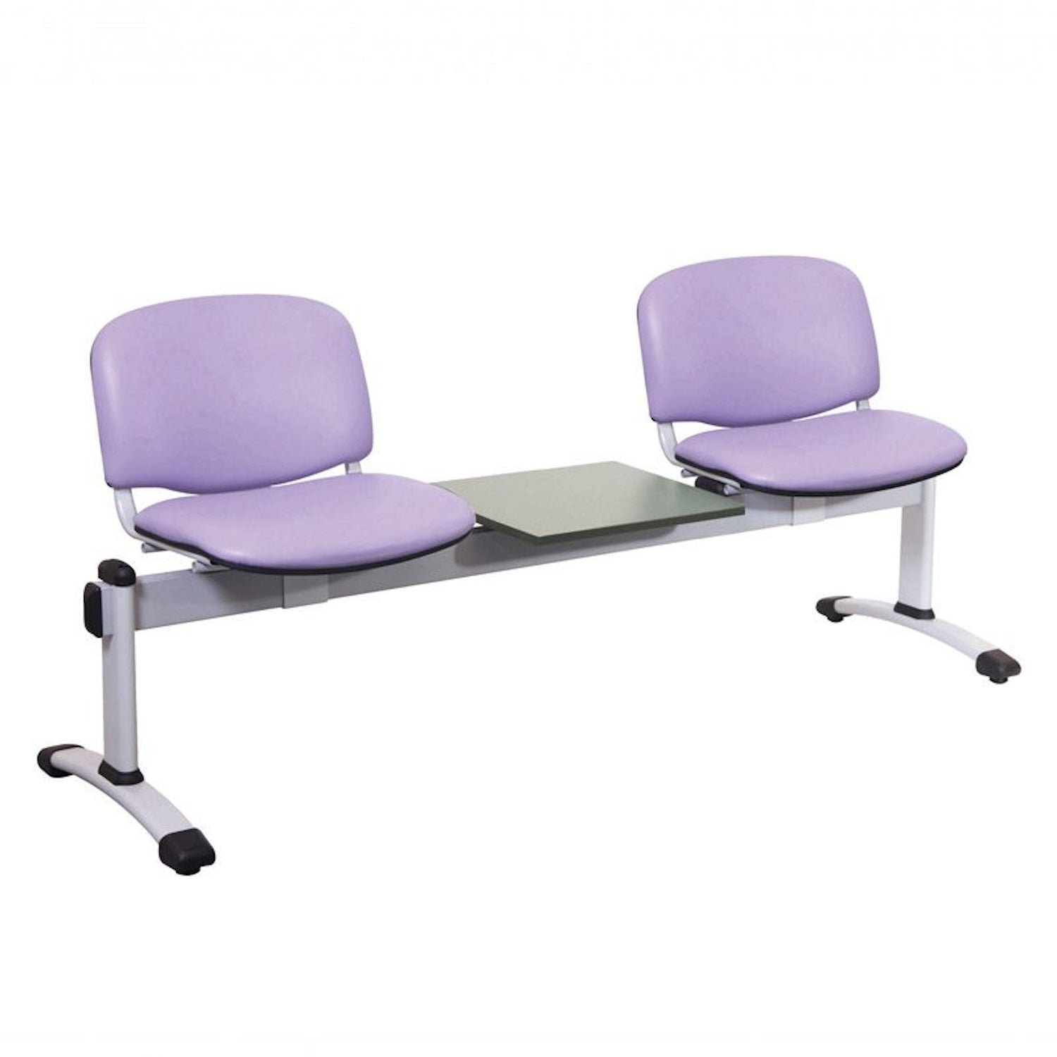 Sunflower Visitor 2 Anti-bacterial Vinyl Upholstery Seats & 1 Table Module in Lilac