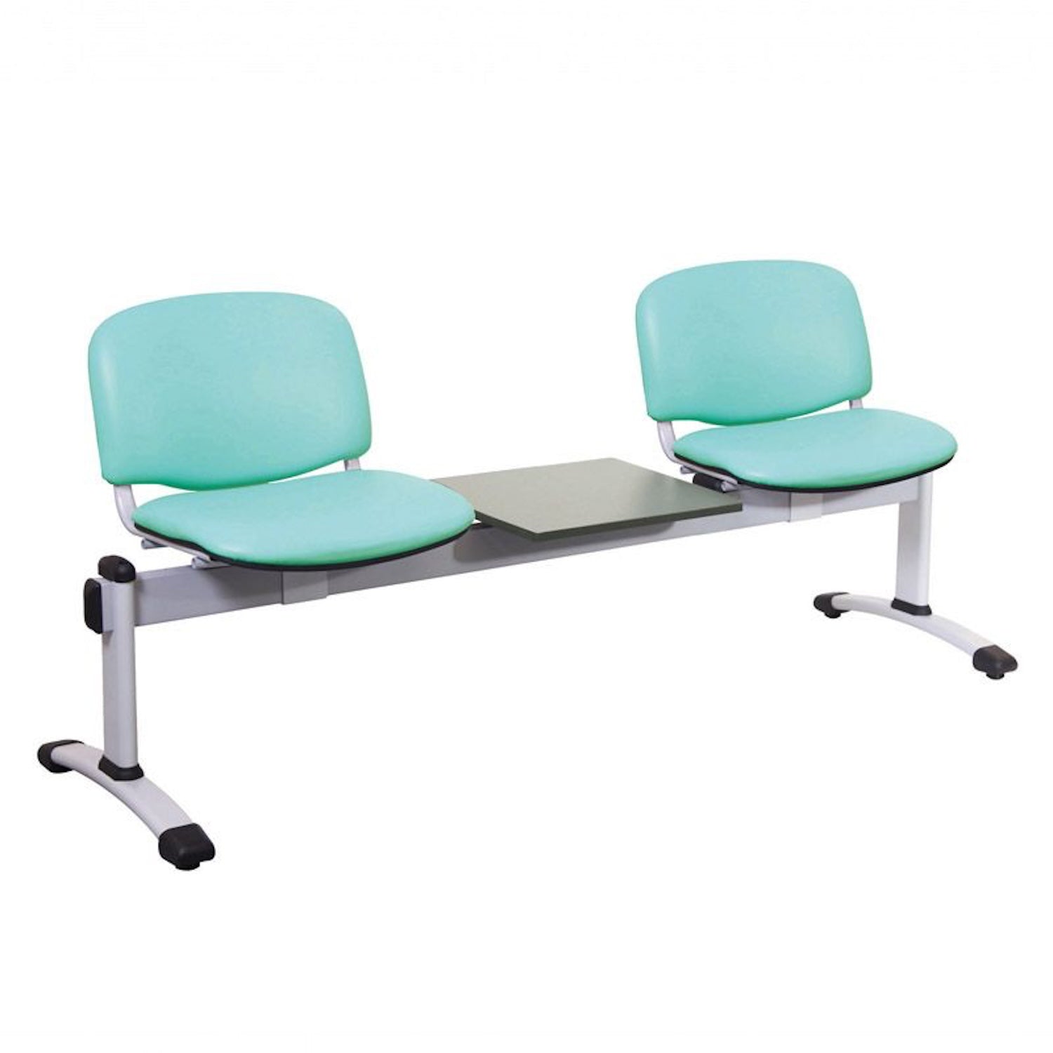 Sunflower Visitor 2 Anti-bacterial Vinyl Upholstery Seats & 1 Table Module in Mint