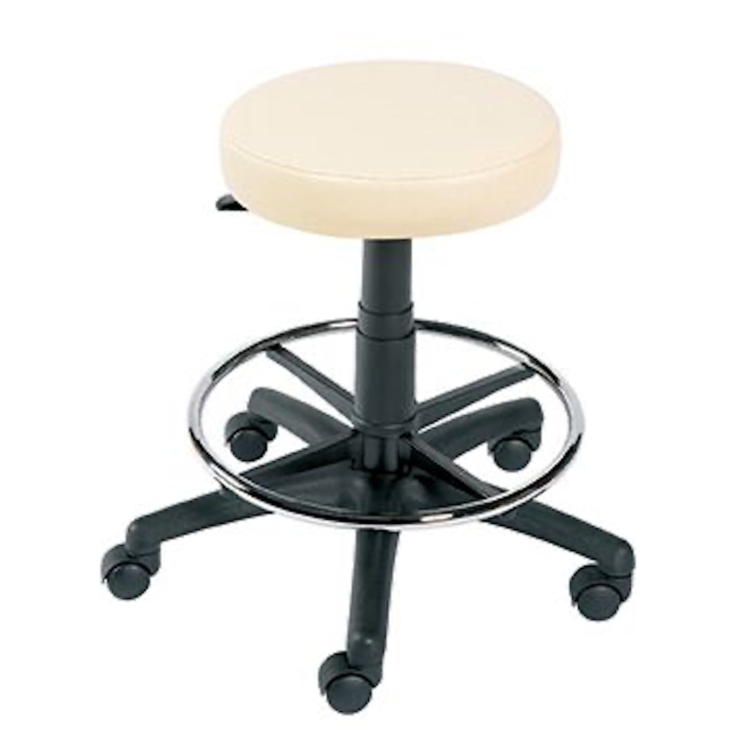 Sunflower Gas-lift Stool with Foot Ring & Sunflower Gas-lift Stool With Foot Ring in Black