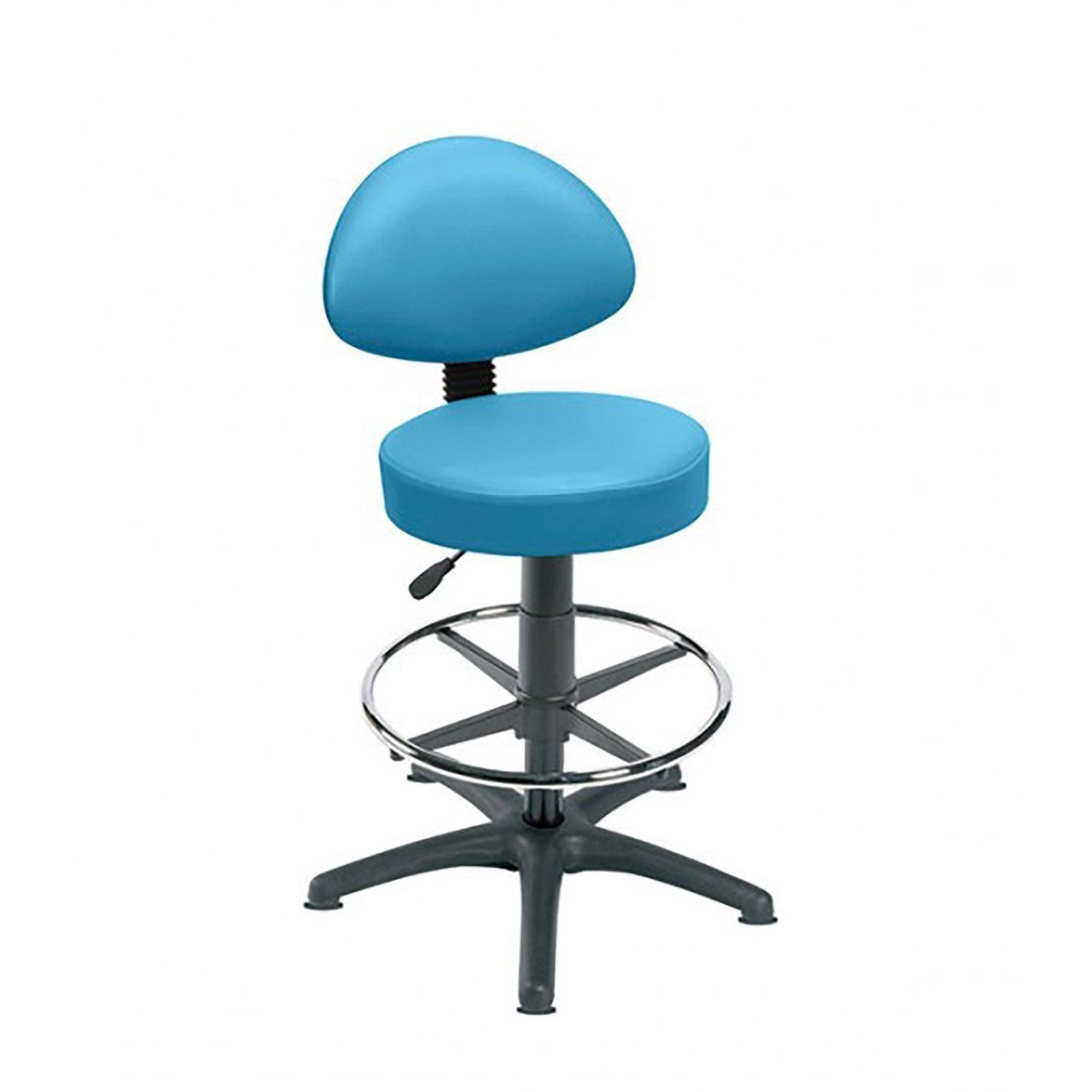 Sunflower Gas-lift Stool with Back Rest  & Foot Ring