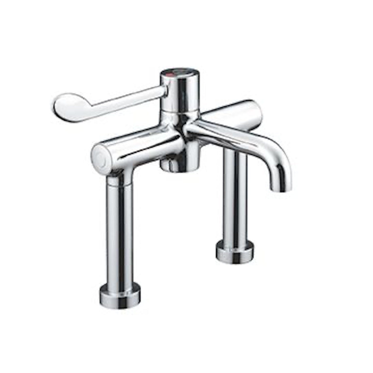 Sunflower Htm64 Compliant Deck Mounted Sequential Thermostatic Mixer Tap With Time Flow Sensor
