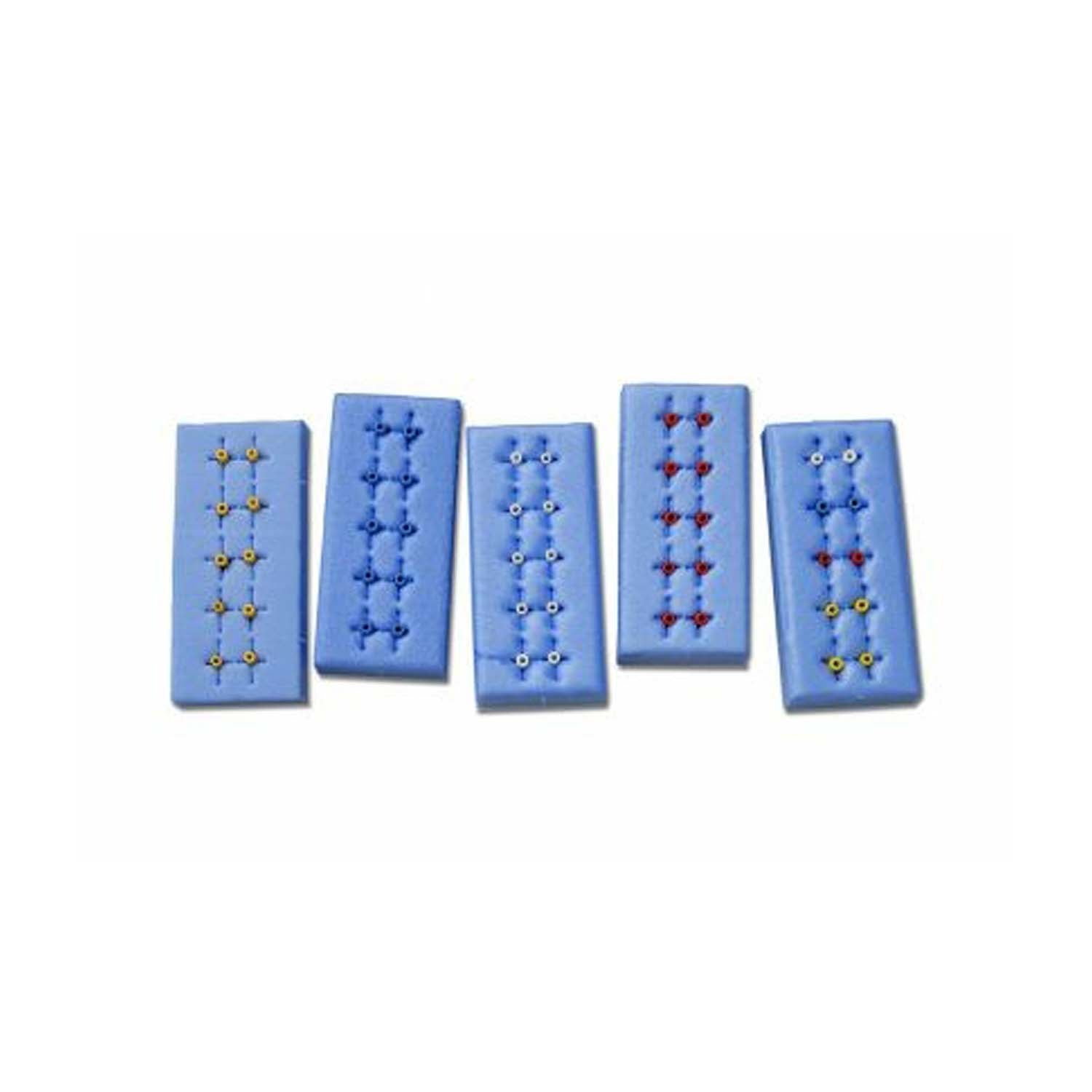 Sterion Suture Aid Booties | Standard | Assorted Colors | 5 Pairs per Tray | Pack of 5 Trays