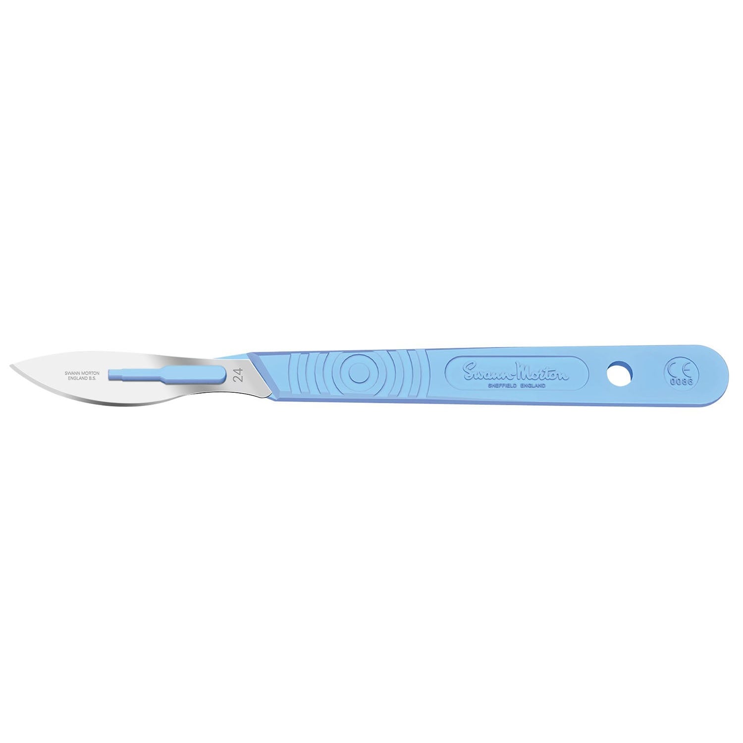 Swann Morton Sterile Scalpels | Disposable | No' 24 | Pack of 10