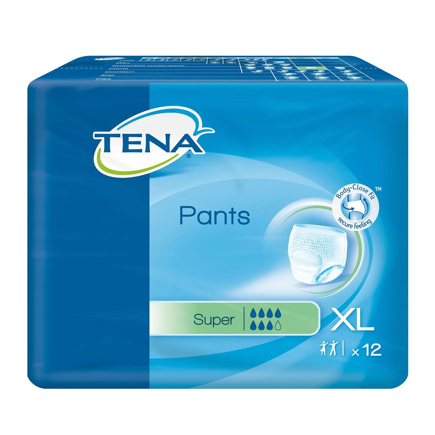 Tena Pants Plus | XLarge | Pack of 12