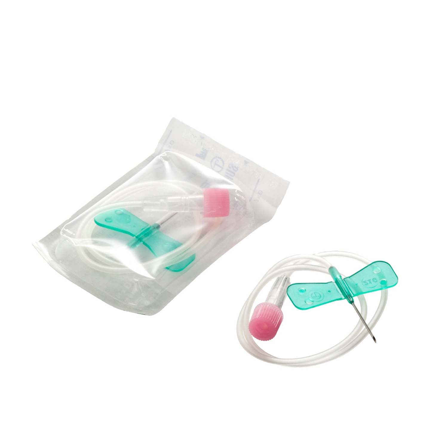 Surflo Winged IV Cannula | Green 21G x 19mm | Pack of 50 (1)