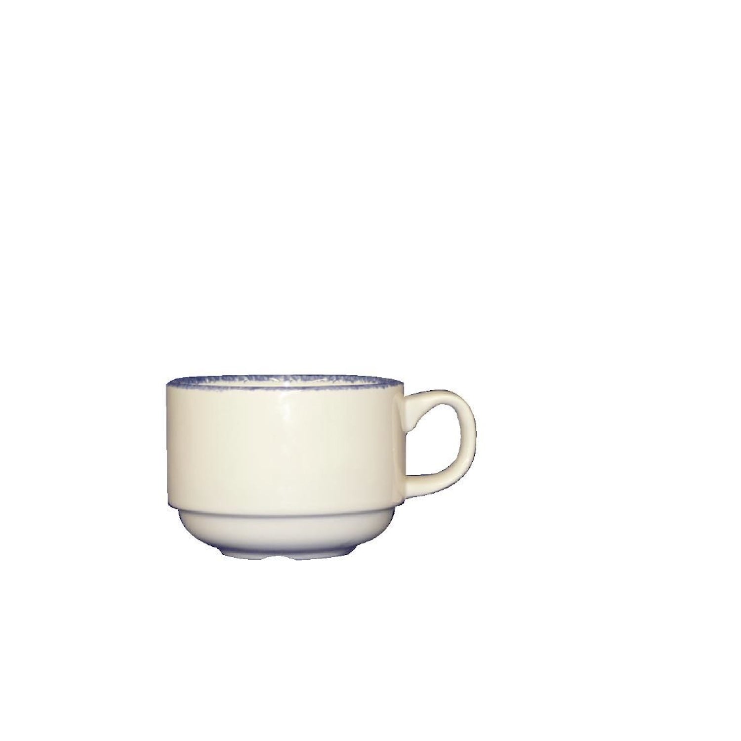Cups | Steelite Blue Dapple Slimline Stacking Cups | 200ml | Pack of 36