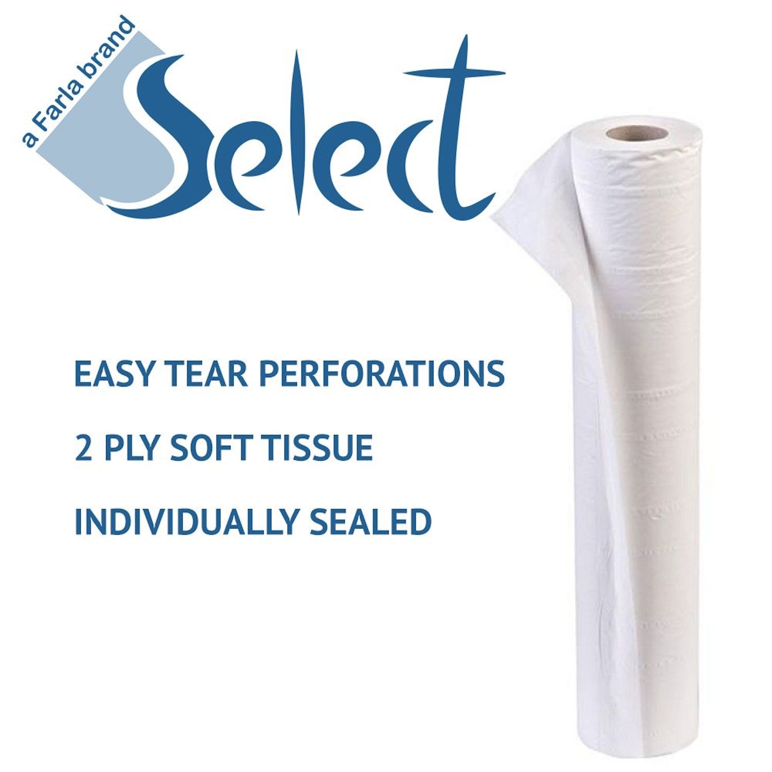 Select Couch Rolls | White | 40m x 50cm | Pack of 9 (2)